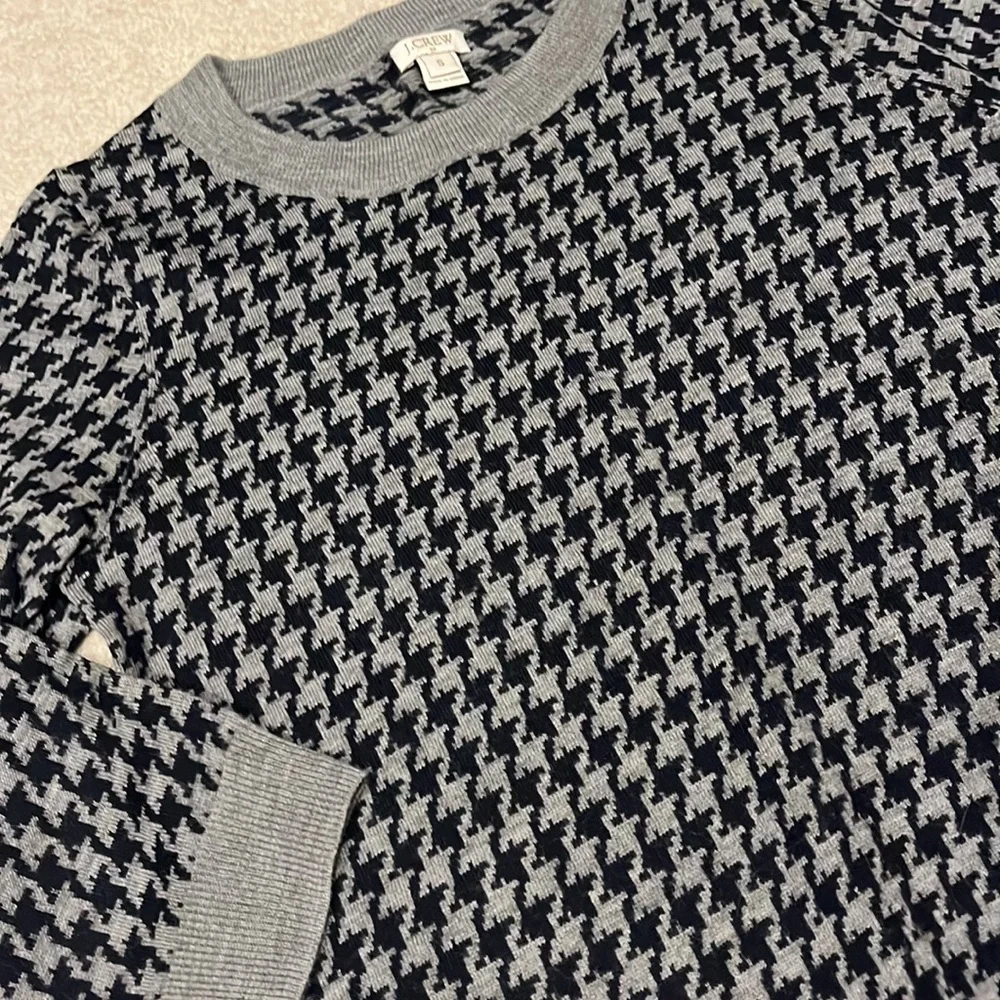 Jcrew houndstooth sweater